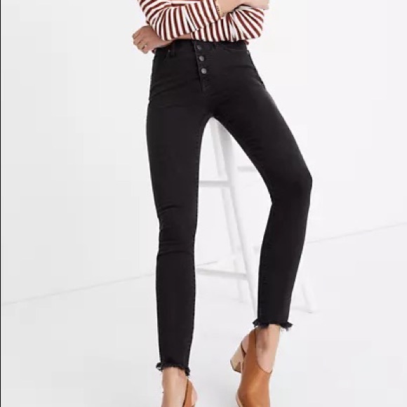 Madewell 9” high rise skinny jeans, black, size 26 - Picture 6 of 6